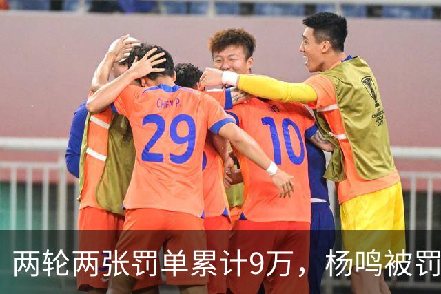 两轮两张罚单累计9万，杨鸣被罚下后还吃5万